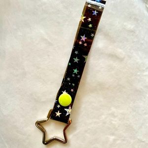 Holographic Star jelly key fob
